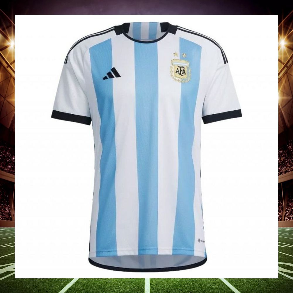 argentina 3 star home world cup jersey 1 335
