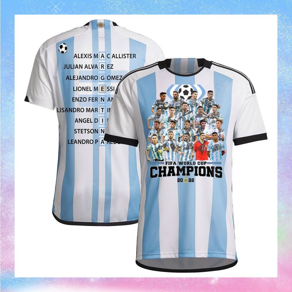 argentina fifa world cup champions 2022 3d shirt 1 170