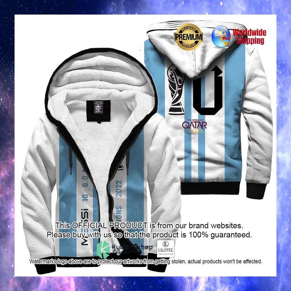 argentina messi 10 g o a t greatest of all time champion world cup 2022 3d fleece hoodie 1 366