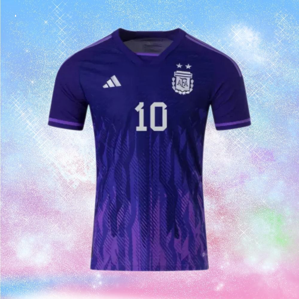 argentina messi purple away jersey 2 434