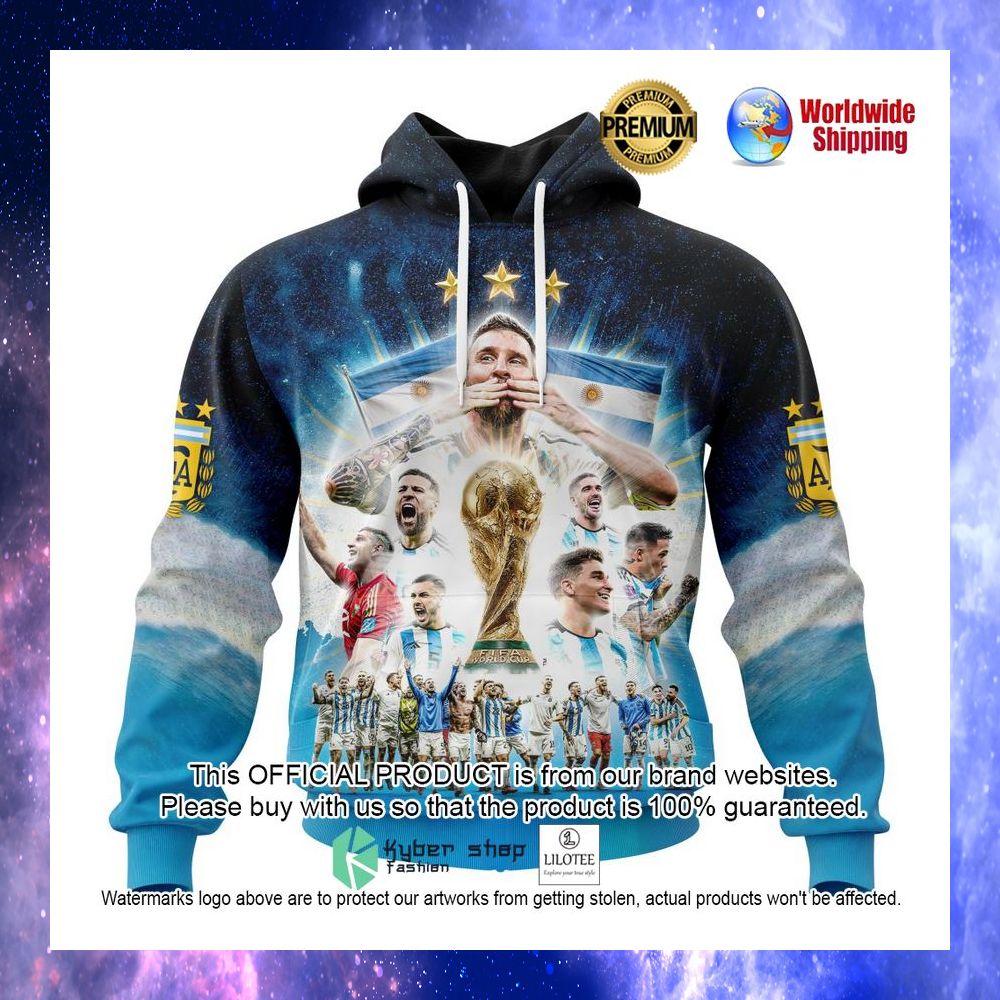 argentina qatar world cup 2022 champions 3d hoodie shirt 1 468
