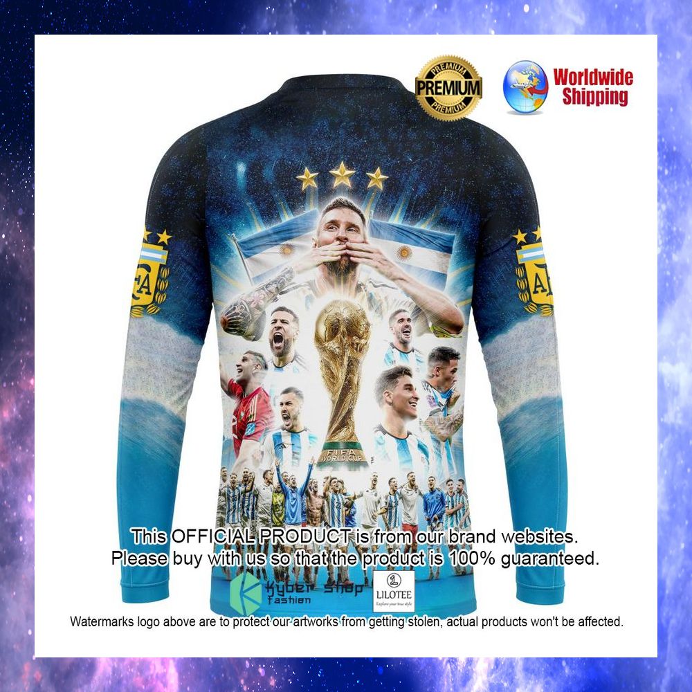 argentina qatar world cup 2022 champions 3d hoodie shirt 7 932