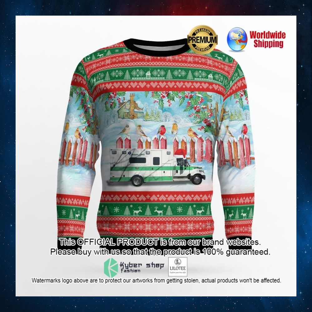 argyle emergency squad argyle new york santa hat sweater 2 445