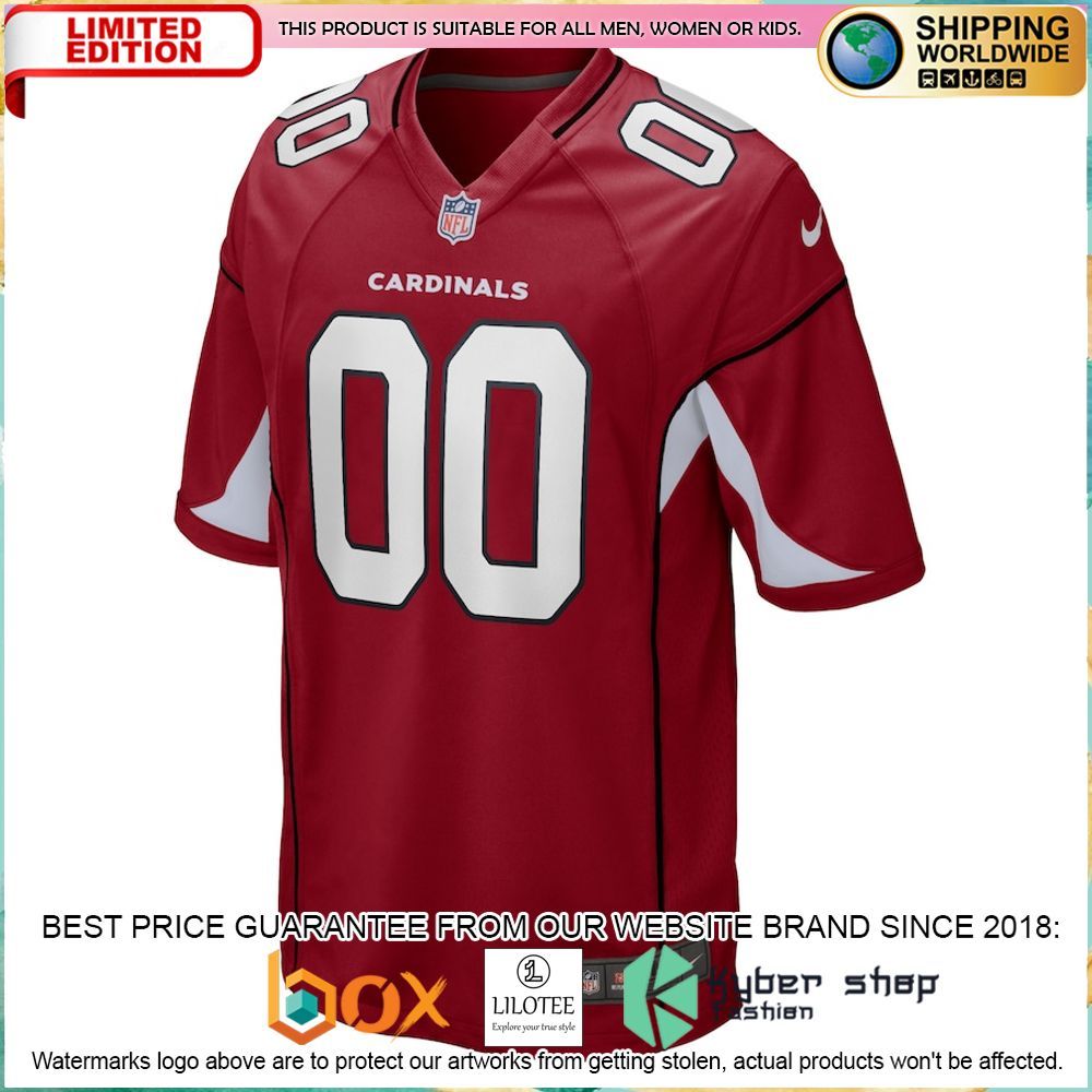 arizona cardinals nike custom cardinal football jersey 2 701
