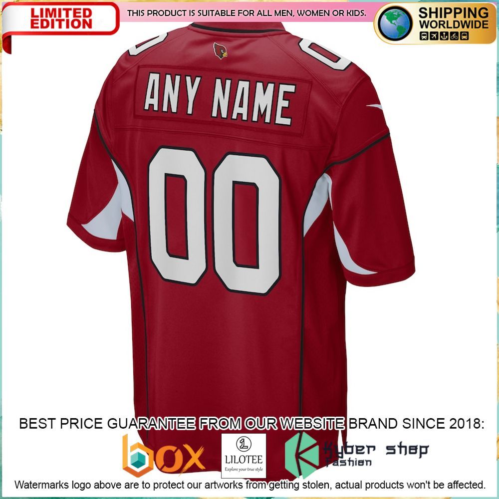 arizona cardinals nike custom cardinal football jersey 3 685