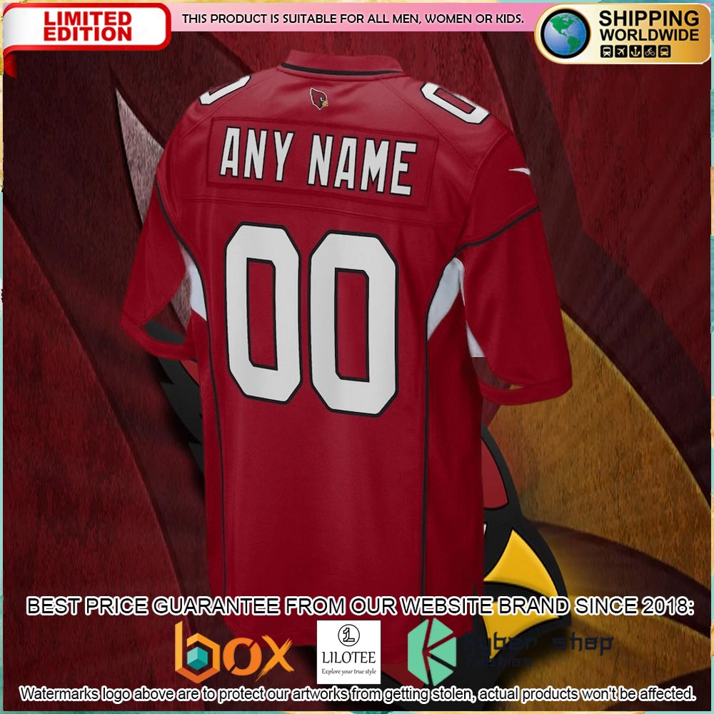 arizona cardinals nike custom cardinal football jersey 3 811