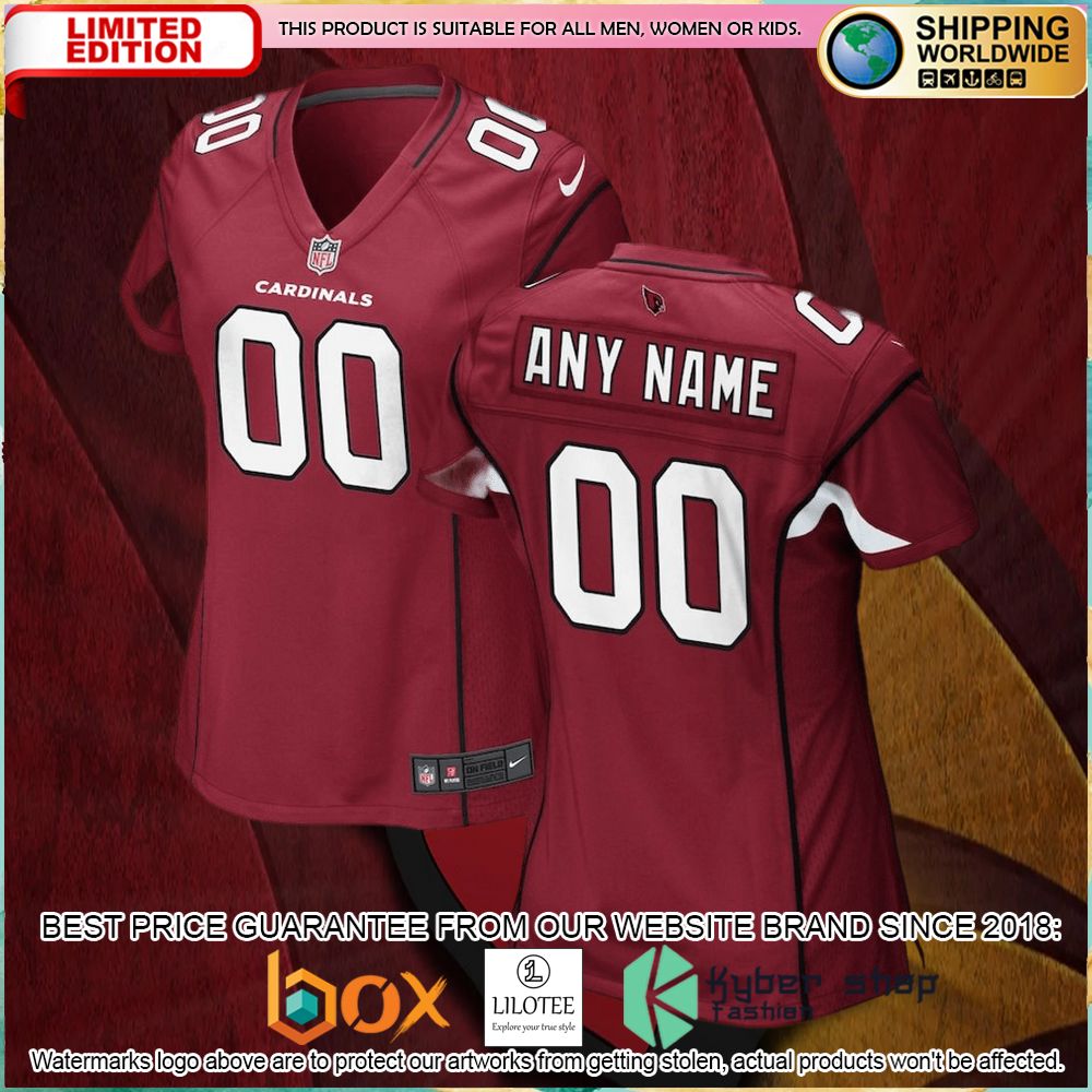 arizona cardinals nike womens custom cardinal football jersey 1 433