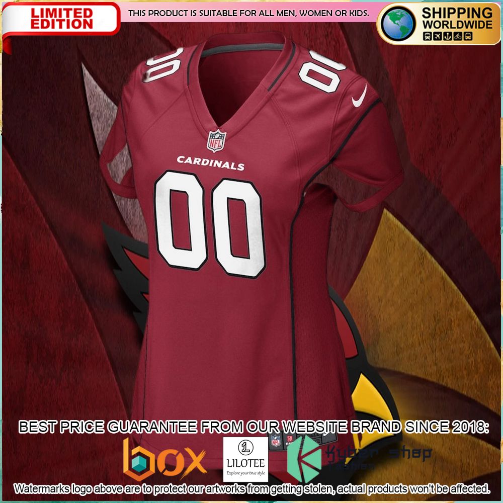 arizona cardinals nike womens custom cardinal football jersey 2 18