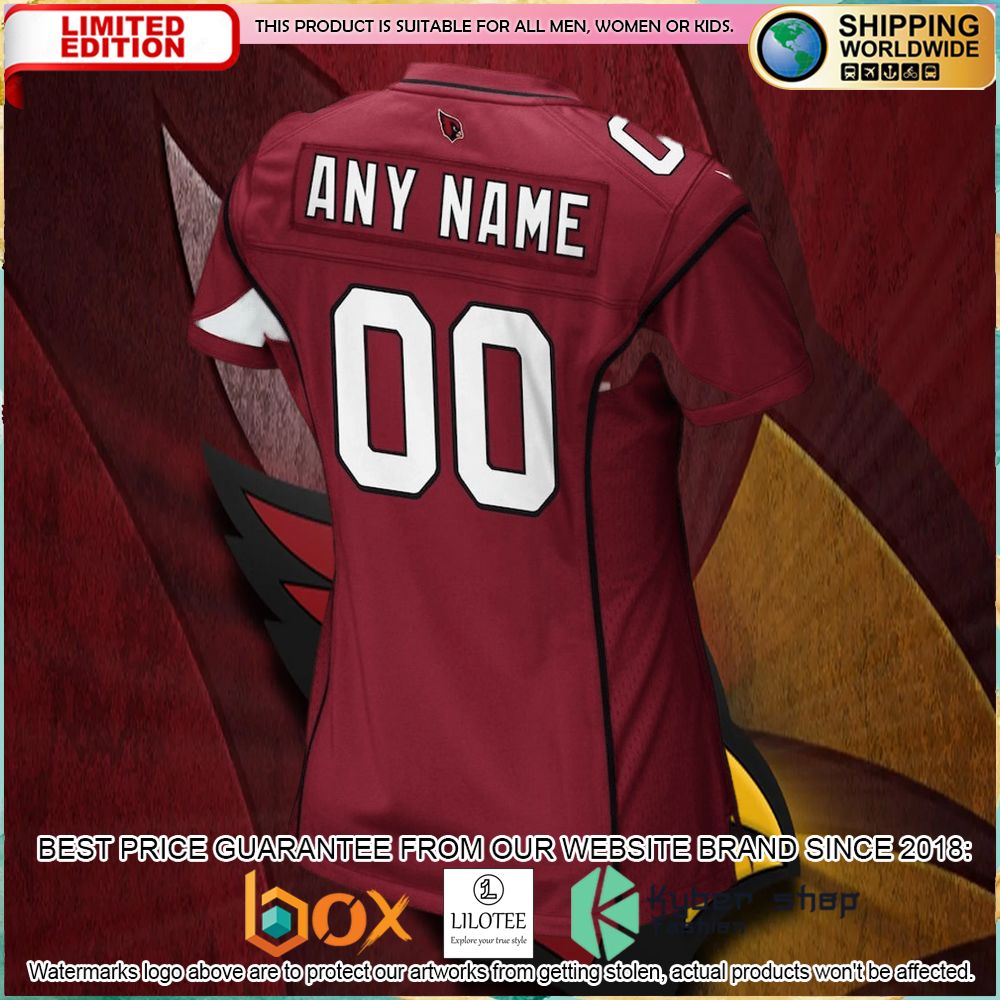 arizona cardinals nike womens custom cardinal football jersey 3 489