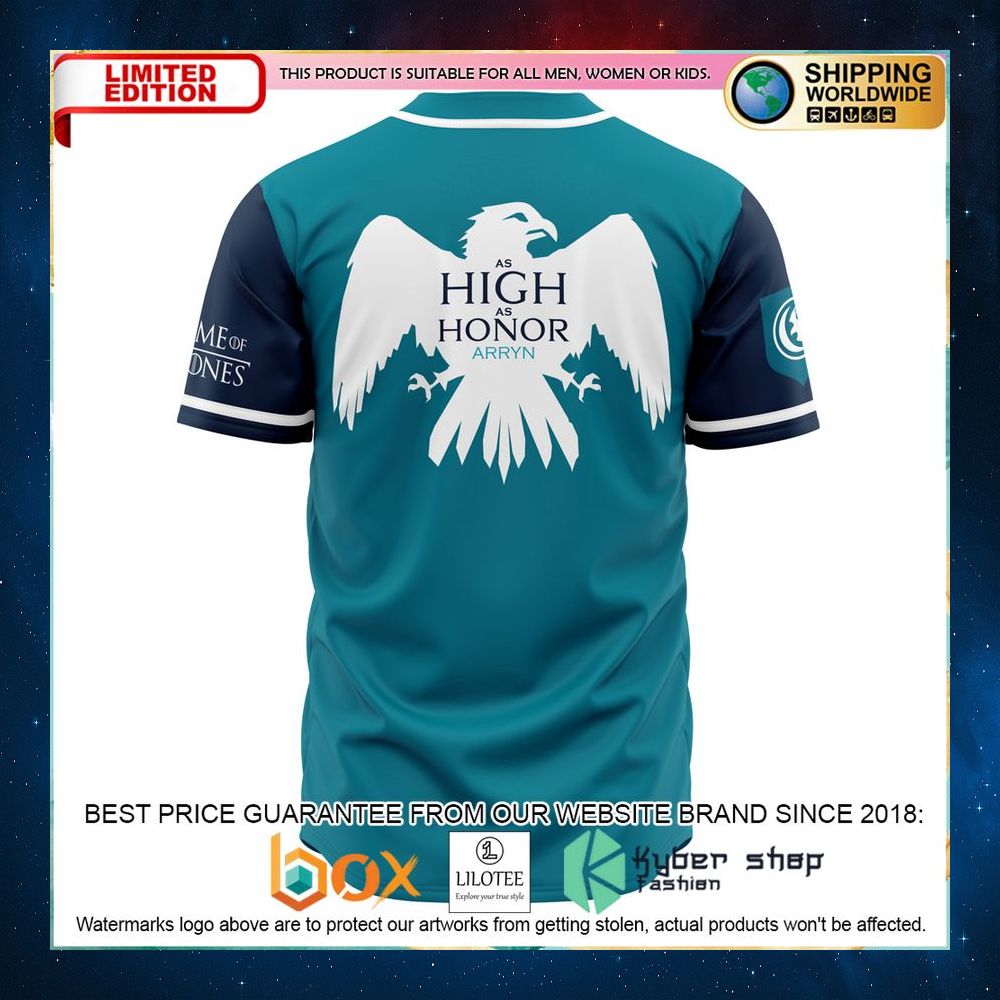 arryns of eyrie game of thrones baseball jersey 2 680