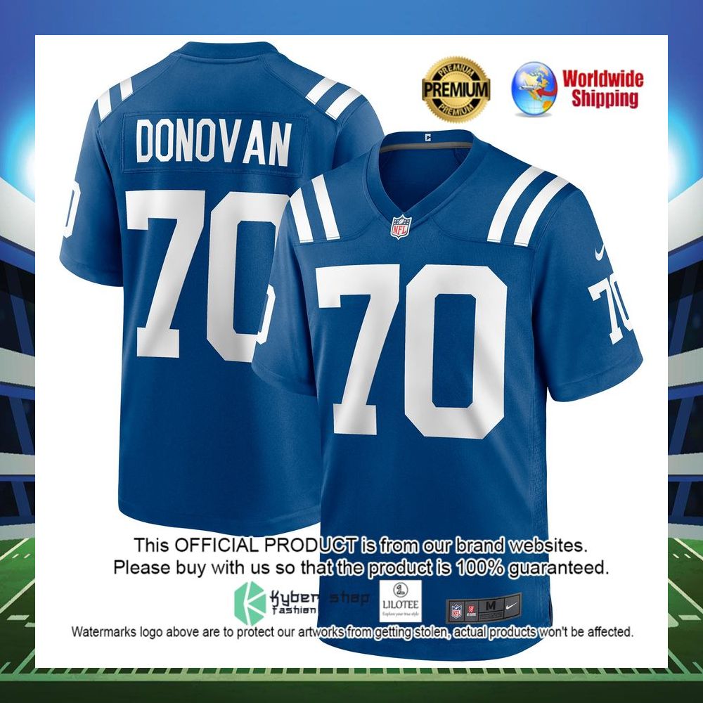 art donovan indianapolis colts nike game retired player royal football jersey 1 304