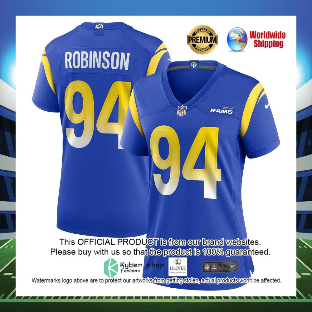 ashawn robinson los angeles rams nike womens game royal football jersey 1 37
