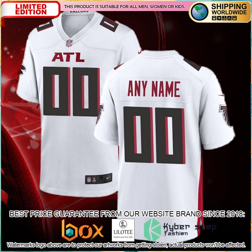 atlanta falcons nike custom white football jersey 1 859