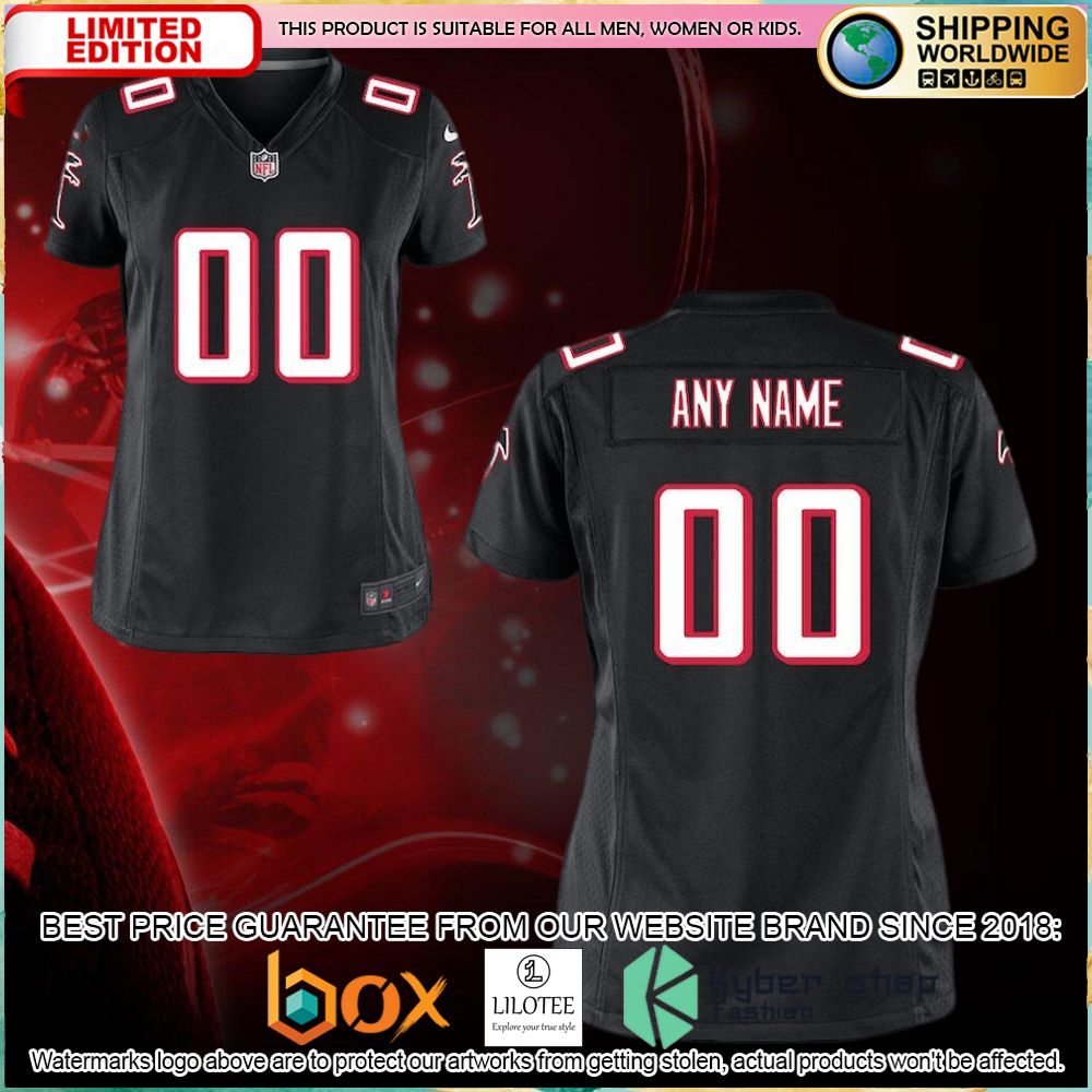 atlanta falcons nike womens replica black football jersey 1 617