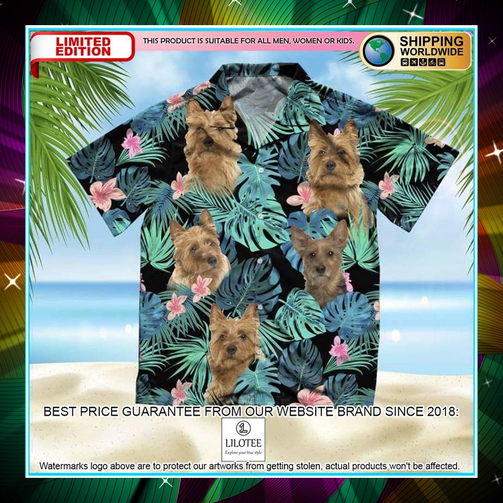 australian terrier summer leaves hawaiian shirt 1 901