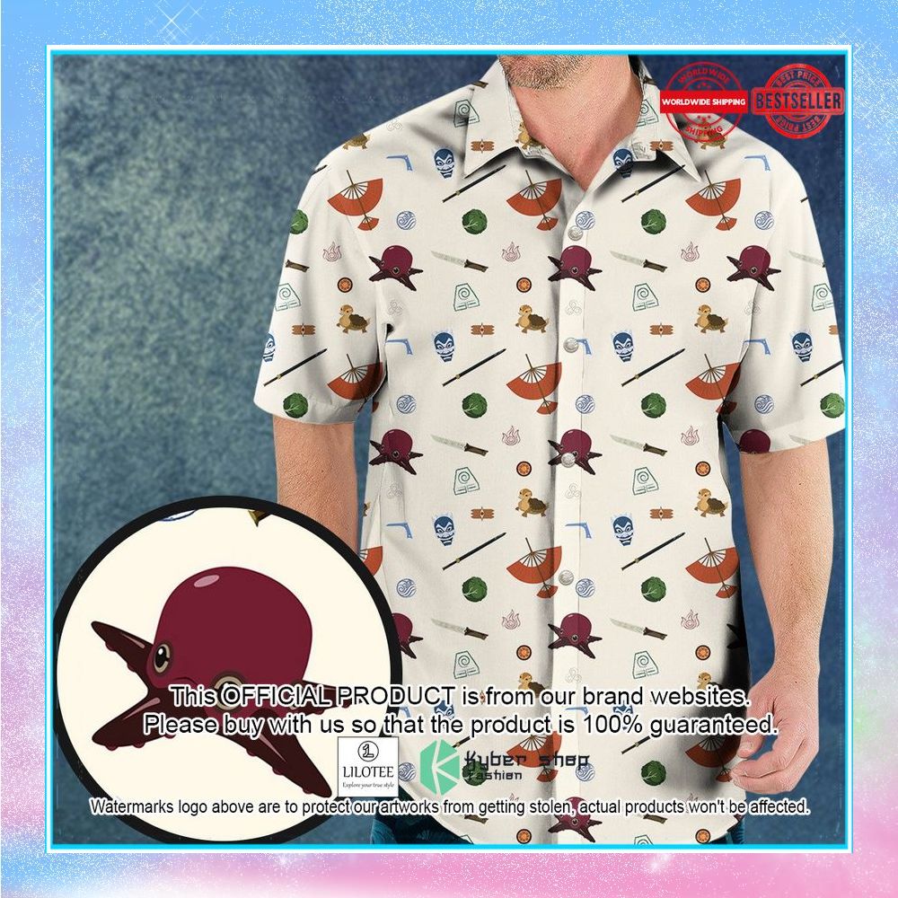 avatar the last airbender medley pattern hawaiian shirt 1 738