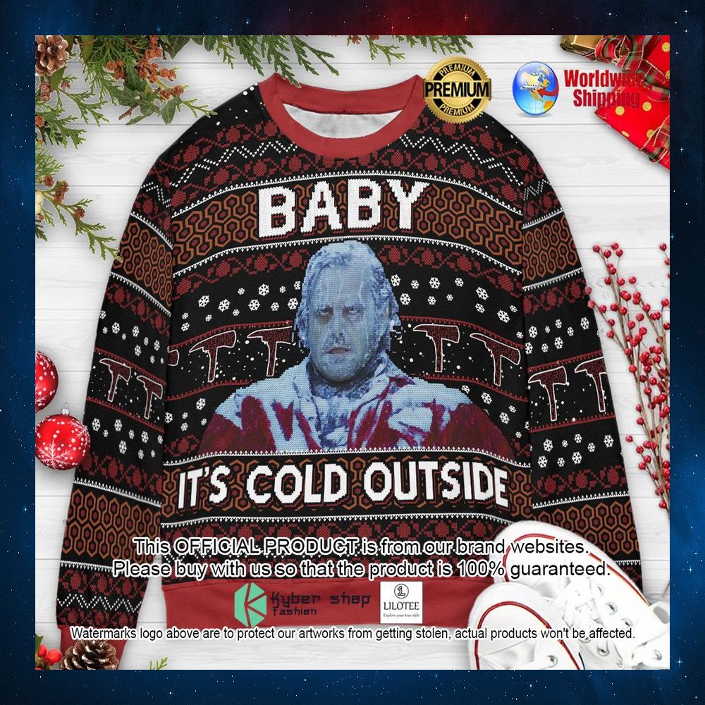 baby its cold outside jack torrances the shining christmas sweater 1 424