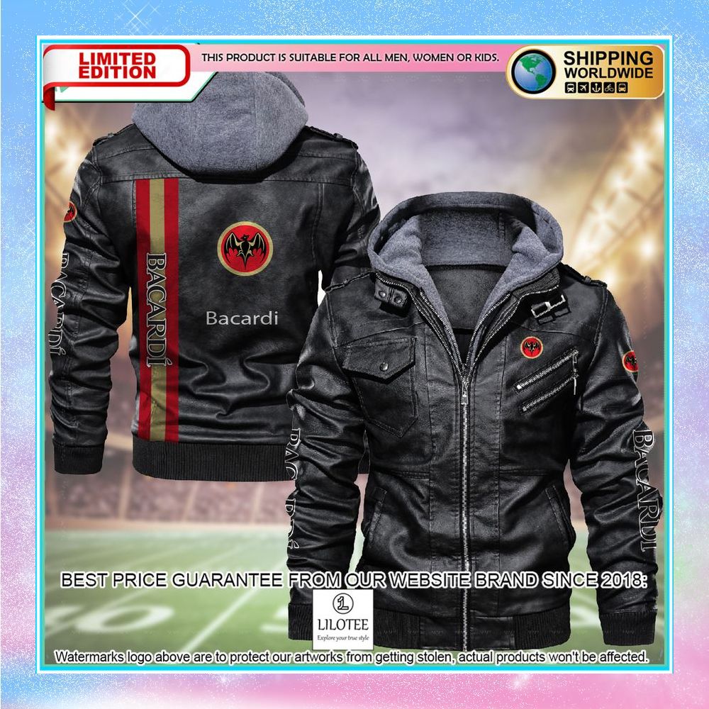 bacardi leather jacket fleece jacket 1 979