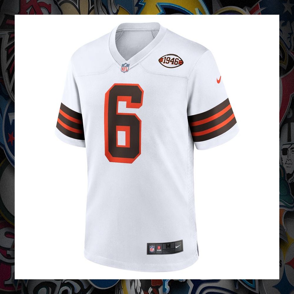 baker mayfield cleveland browns 1946 collection alternate white football jersey 2 188