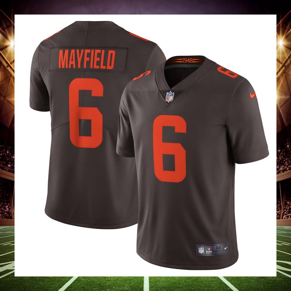 baker mayfield cleveland browns alternate vapor limited brown football jersey 1 743