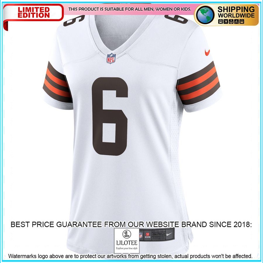 baker mayfield cleveland browns womens white football jersey 2 663