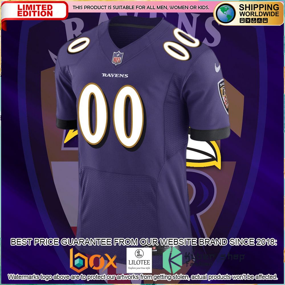 baltimore ravens nike speed machine custom elite purple football jersey 2 277