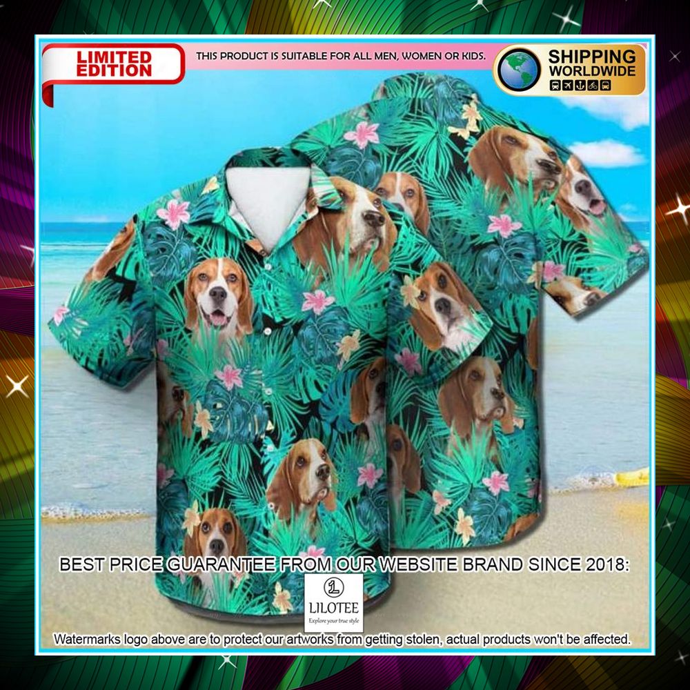 beagle summer leaves hawaiian shirt 1 510
