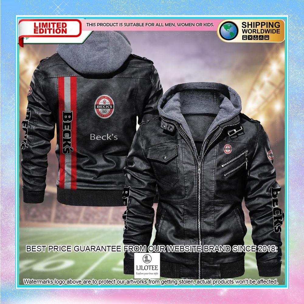 becks leather jacket fleece jacket 1 78
