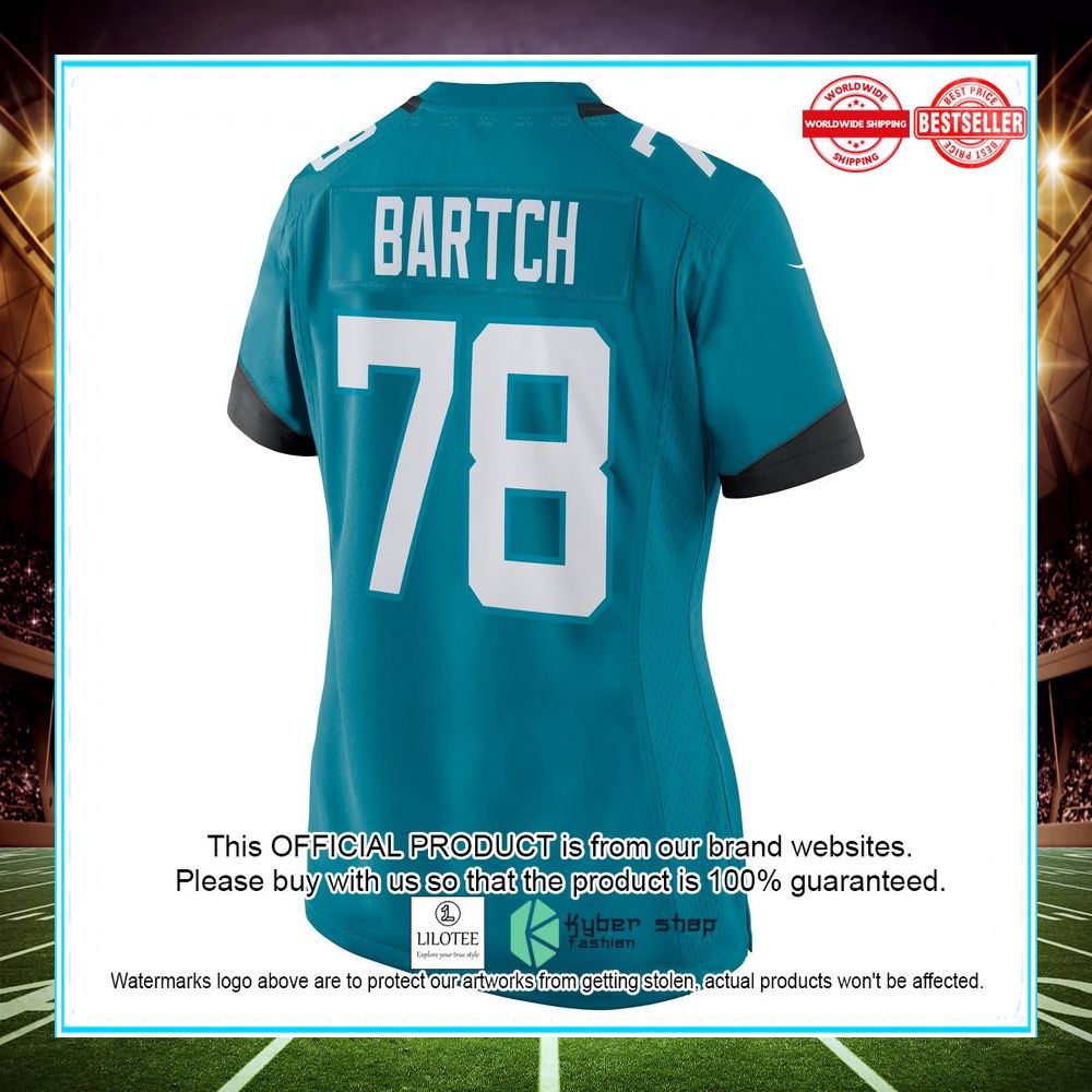 Ben Bartch Jacksonville Jaguars Teal Football Jersey - LIMITED EDITION 3 ben bartch jacksonville jaguars teal football jersey 3 444