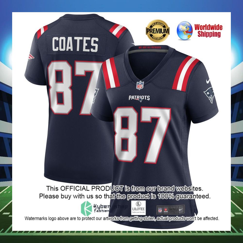 ben coates new england patriots nike womens game retired player navy football jersey 1 379
