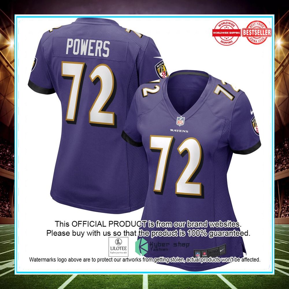ben powers baltimore ravens nike womens game purple football jersey 1 193
