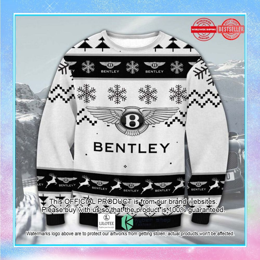 bentley logo ugly christmas sweater 1 624