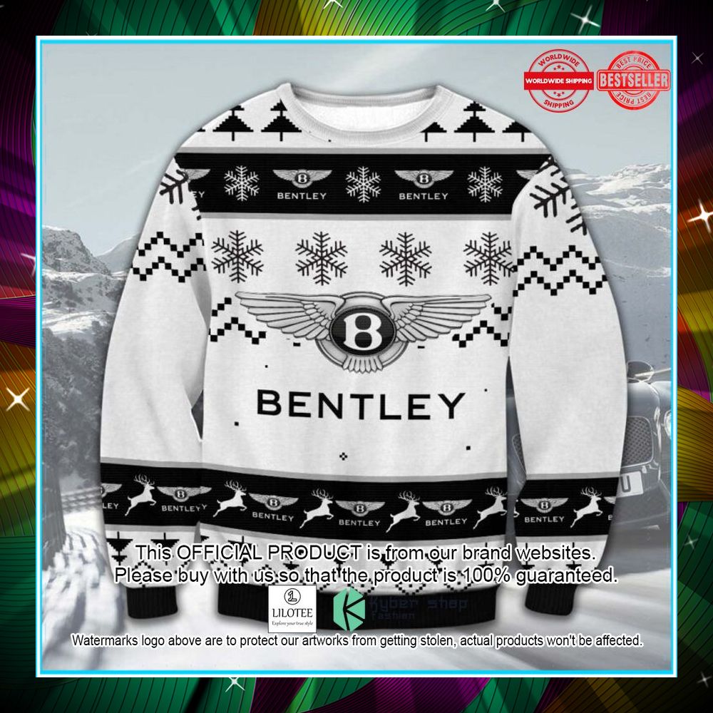 bentley logo ugly christmas sweater 1 660
