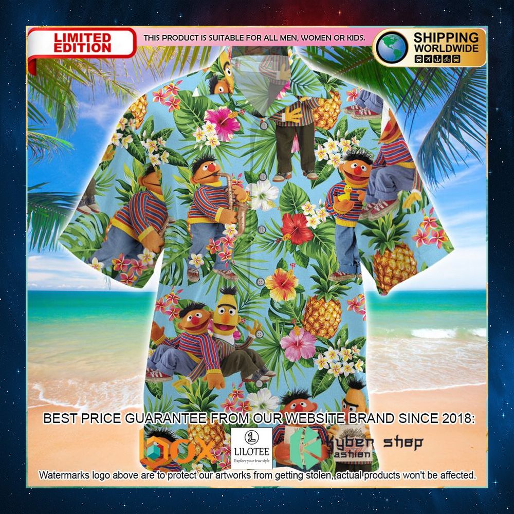 bert and ernie hawaiian shirt 1 845