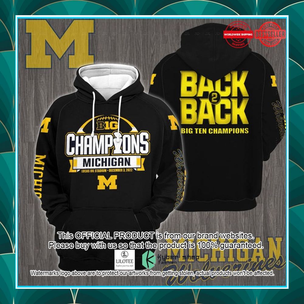 big ten champions michigan wolverines shirt hoodie 1 192