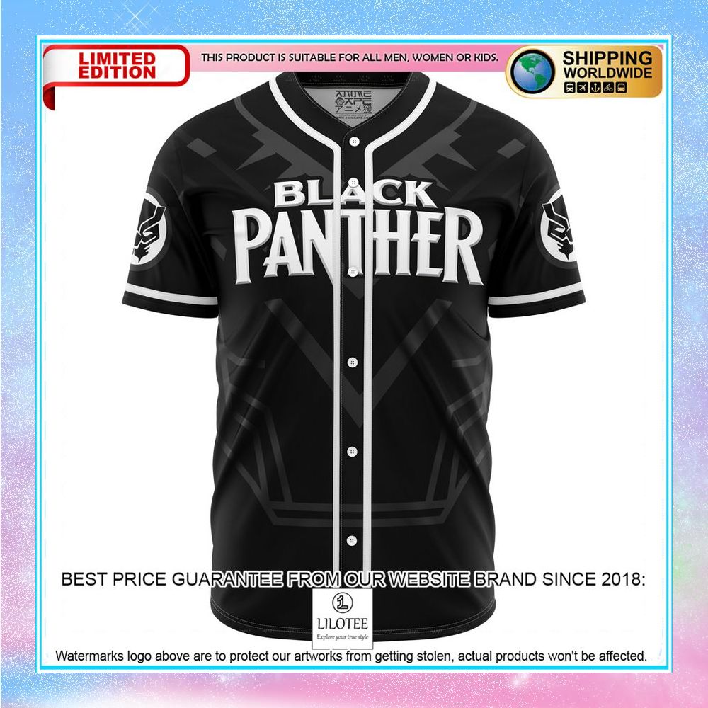 black panther marvel baseball jersey 2 440