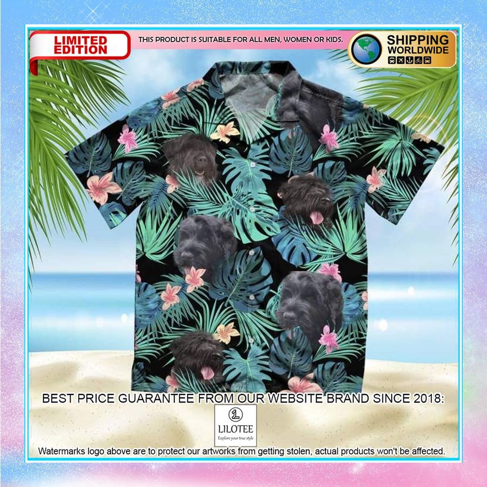 black russian terrier summer leaves hawaiian shirt 1 754
