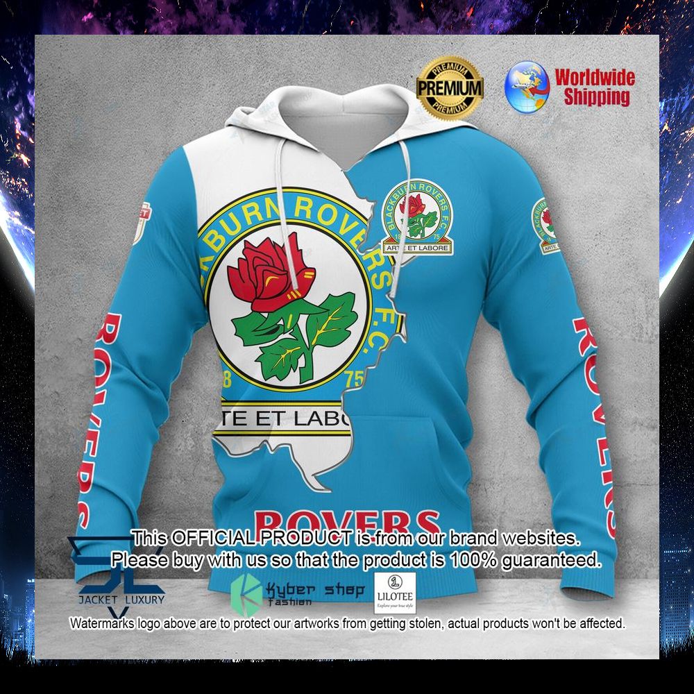 blackburn rovers football club 3d hoodie shirt 1 897