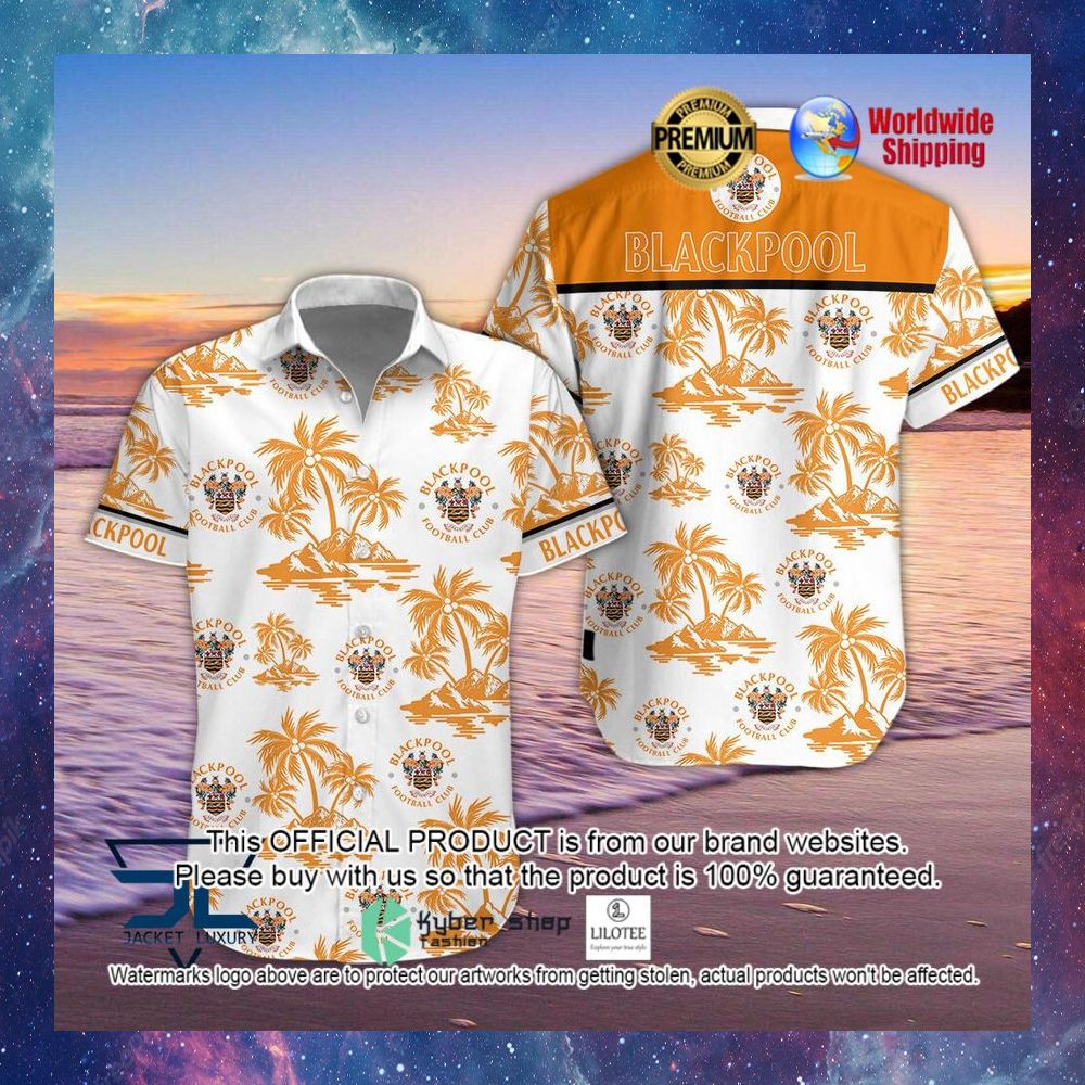 blackpool f c hawaiian shirt short 1 338