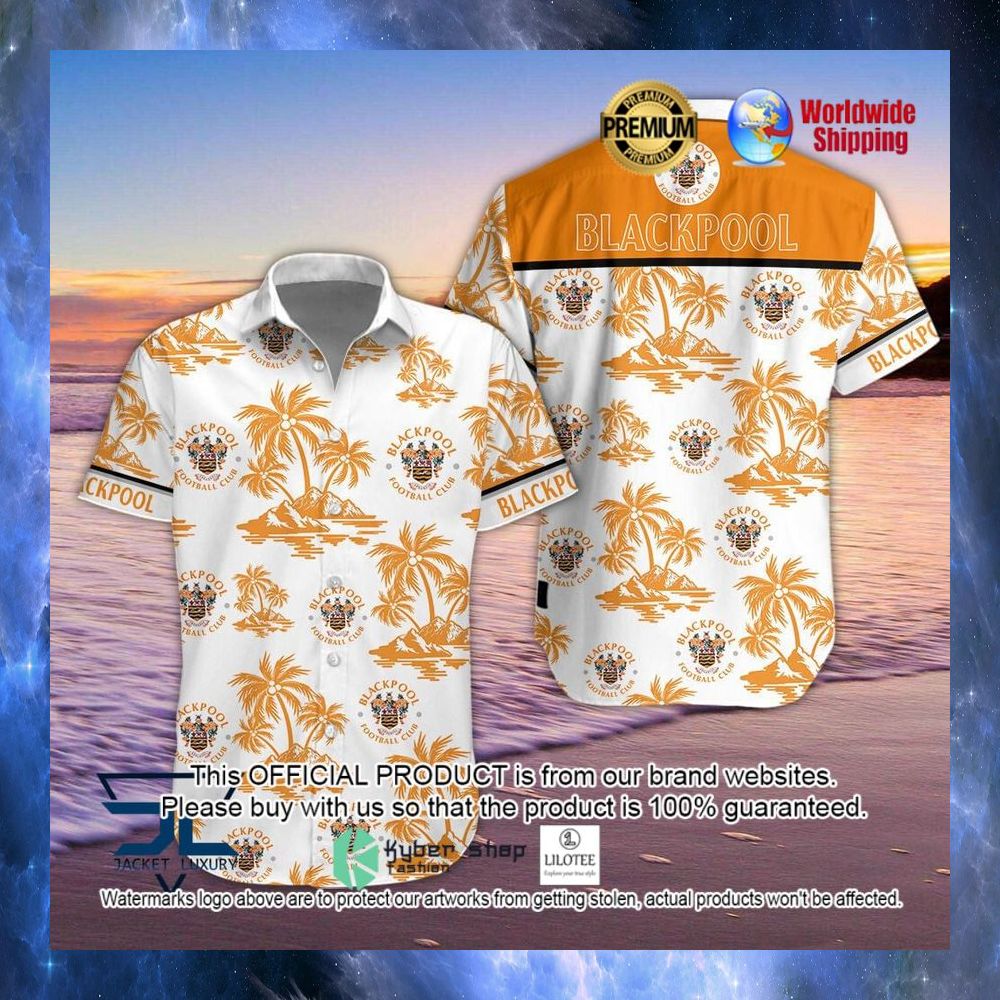blackpool f c hawaiian shirt short 1 360