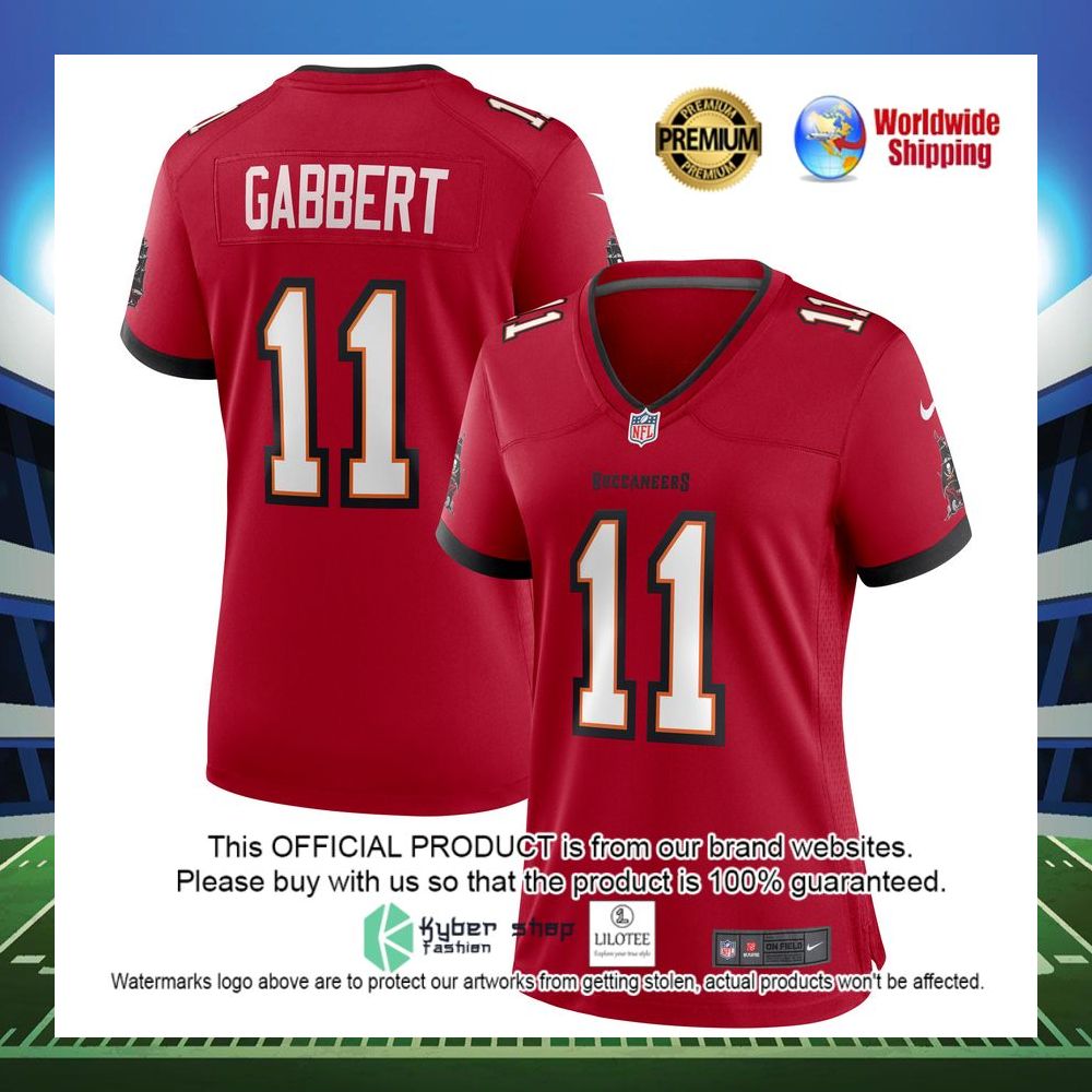 blaine gabbert tampa bay buccaneers nike womens game red football jersey 1 253