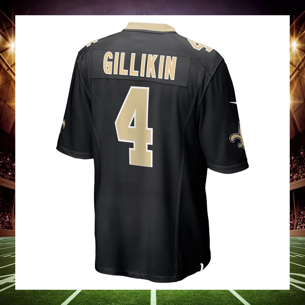 blake gilikin new orleans saints black football jersey 3 294