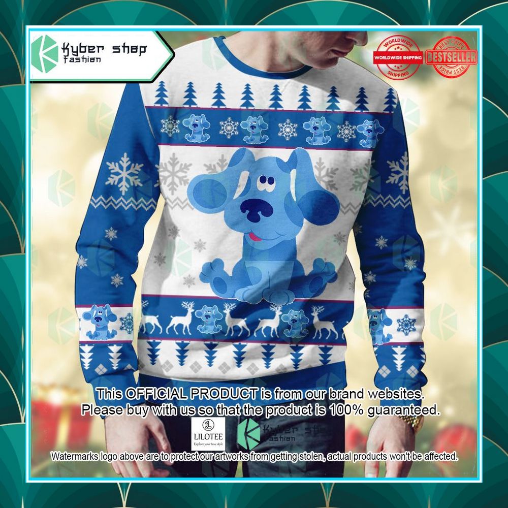 blue blues clues ugly sweater 2 695