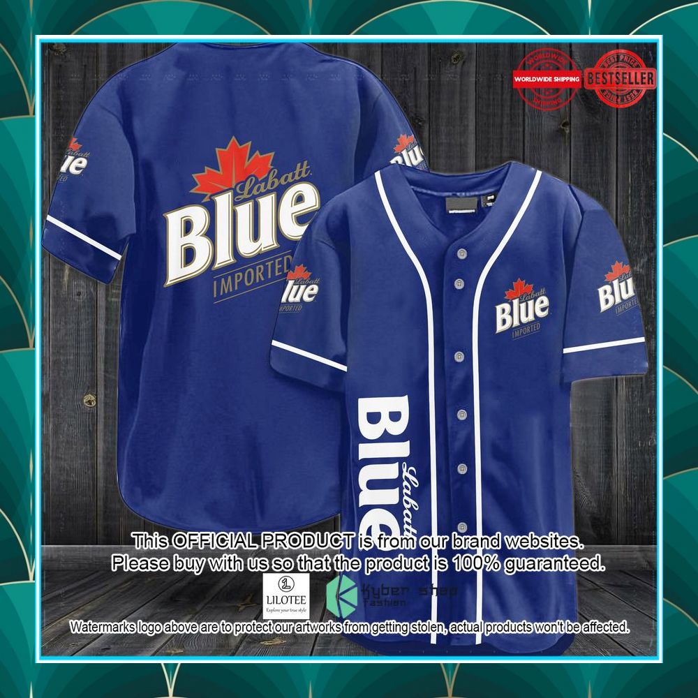 blue labatt baseball jersey 1 305