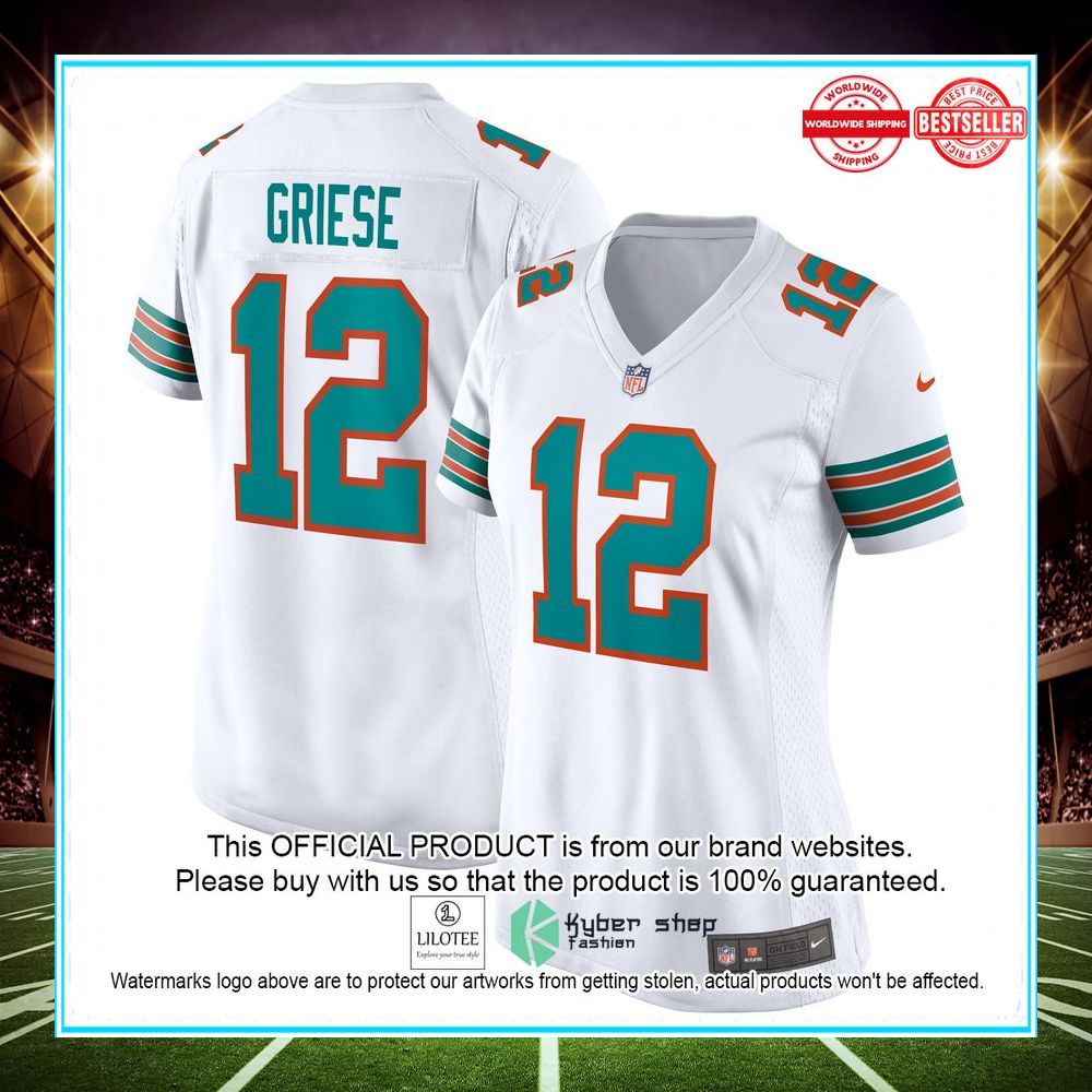 bob griese miami dolphins nike retired white football jersey 1 807