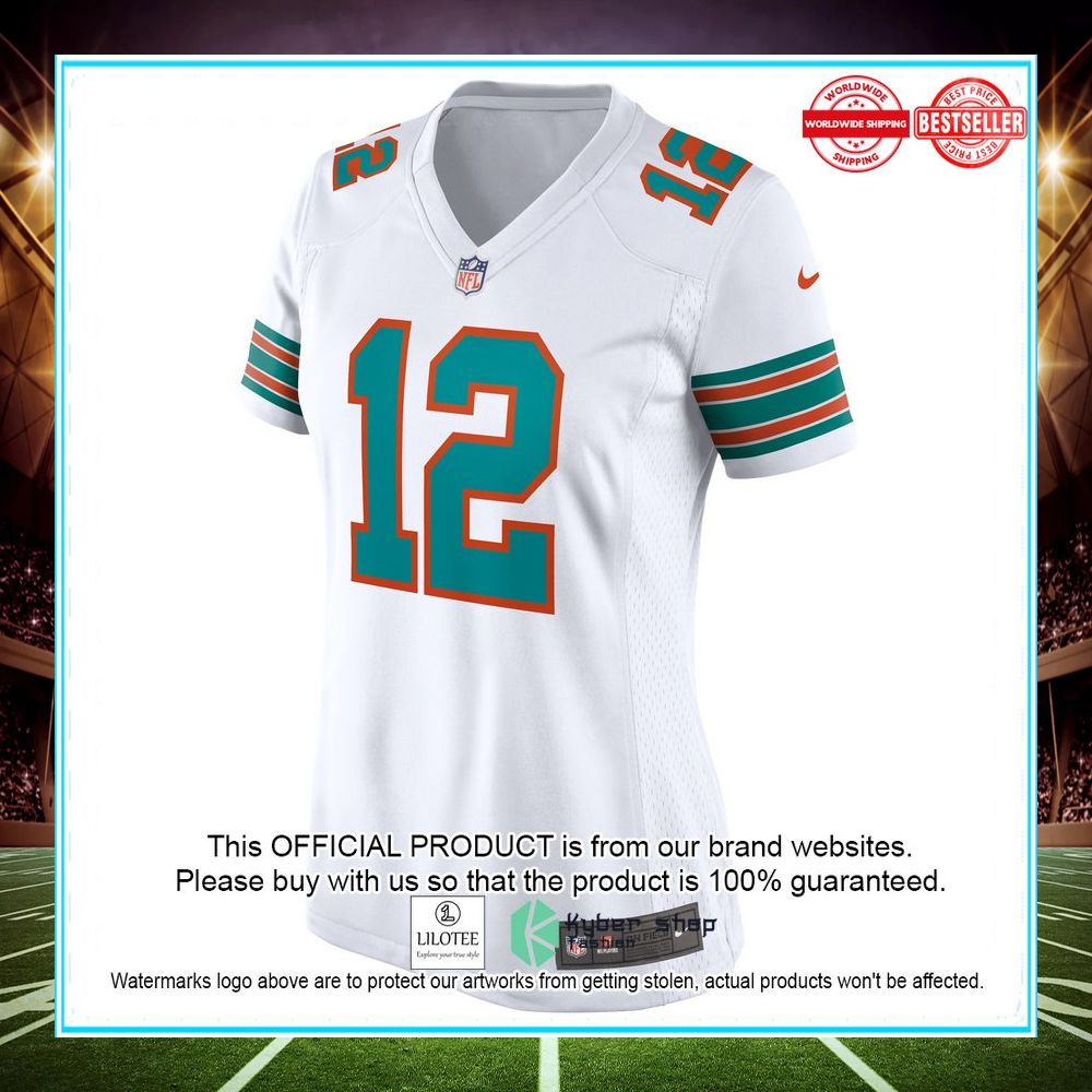 bob griese miami dolphins nike retired white football jersey 2 991
