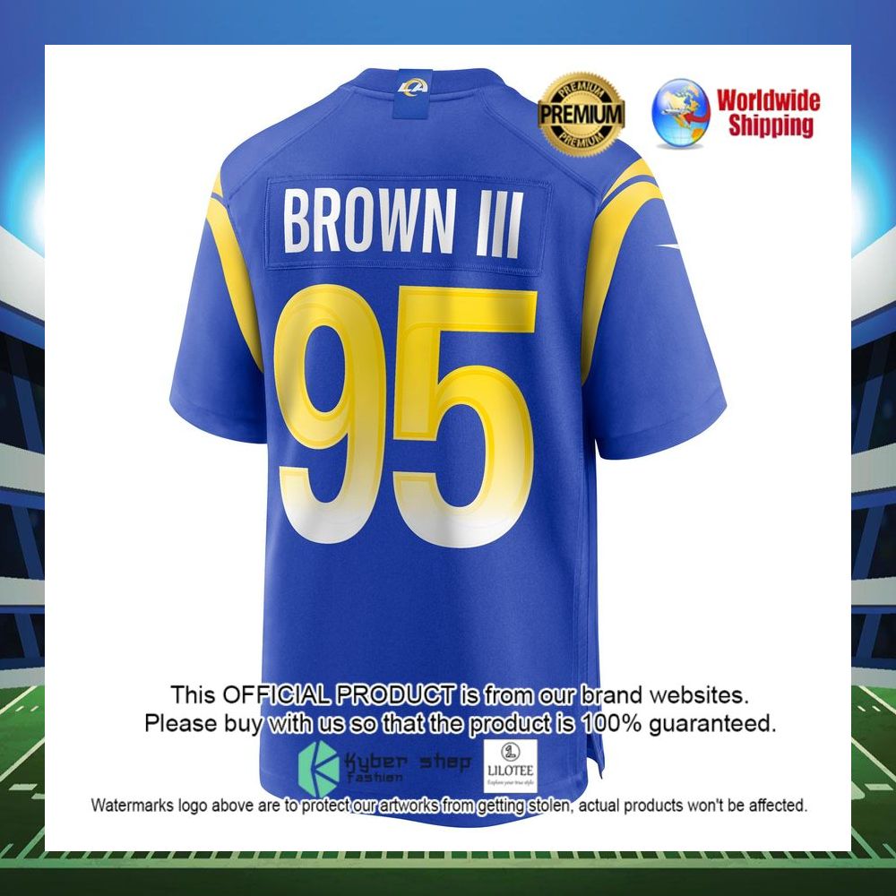 Bobby Brown III Los Angeles Rams Nike Game Royal Football Jersey - LIMITED EDITION 3 bobby brown iii los angeles rams nike game royal football jersey 3 495