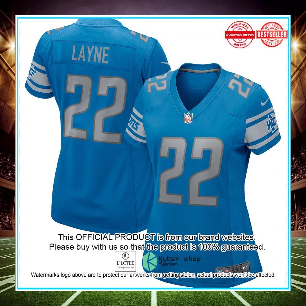 bobby layne detroit lions nike retired blue football jersey 1 832