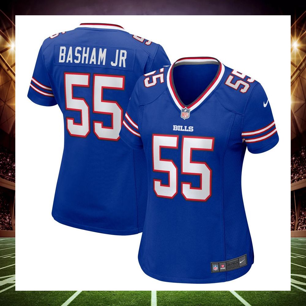 boogie basham buffalo bills royal football jersey 4 123