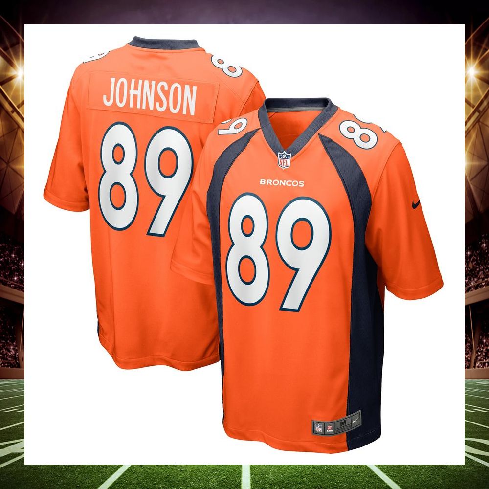 brandon johnson denver broncos orange football jersey 1 226